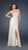 La Femme - Strapless Chiffon Gown with Exquisite Beading 16291 In Neutral and Silver