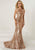 Tiffany Homecoming - 16292 Sequined Bateau Neck Trumpet Dress In Pink