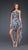 La Femme - High Low Dress with Animal Print 16293 In White and Black