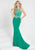 Tiffany Homecoming - 16293 Embellished Illusion Halter Jersey Dress In Green