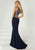 Tiffany Homecoming - 16293 Embellished Illusion Halter Jersey Dress In Blue