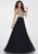 Tiffany Homecoming - 16295 Sleeveless Crystal Bodice Chiffon Gown In Black and Nude