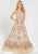 Tiffany Homecoming - 16299 Floral Sequined Tulle Ruffled A-line Dress In Pink