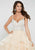 Tiffany Homecoming - 16300 Bedazzled Sweetheart Organza Ballgown In Silver and Neutral