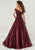 Tiffany Homecoming - 16303 Sequined Off-Shoulder Long A-line Dress In Pink