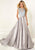 Tiffany Homecoming - 16304 Beaded Jewel Satin A-line Dress In Silver and Blue