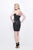 Primavera Couture - Ornate Strapless Sweetheart Sheath Cocktail Dress 1630 in Gray