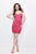 Primavera Couture - Ornate Strapless Sweetheart Sheath Cocktail Dress 1630 in Pink