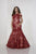 Tiffany Homecoming - 16312 Illusion Neck Sequined Mermaid Gown In Red and Neutral