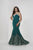 Tiffany Homecoming - 16318 Faux Strapless Mermaid Gown In Blue and Neutral