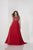 Tiffany Homecoming - 16319 Rhinestone Embellished A-line Gown In Red