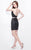 Primavera Couture - Two Piece Short Beaded Dress  1633 in Black
