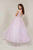 Tiffany Designs - 16332 Floral Plunging V-Neck Ballgown In Purple