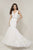 Tiffany Designs - 16333 Sequin Ornate Sleeveless V Neck Mermaid Gown In White
