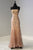 Tiffany Designs - 16339 Strapless Evening Gown with Overlay In Pink and Gold