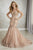 Tiffany Designs - 16343 Sweetheart Neckline Sparkle Tulle Mermaid Gown In Gold