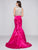 Colors Dress - 1635 Beaded Two Piece Ruffled Mermaid Gown in Pink