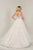 Tiffany Designs - 16360 Plunging Adorned Bodice A-Line Gown In White