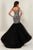 Tiffany Designs - 16363 Off Shoulder Crystal Beaded Mermaid Gown In Black