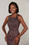 Tiffany Designs - 16370 Beaded Cutout Back Glitter Mermaid Gown In Red