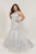 Tiffany Designs - 16378 Applique Sweetheart Tulle Mermaid Dress In Silver