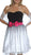 Eureka Fashion - 1640 Strapless Sweetheart Dotted Tulle A-line Dress In Black and Pink