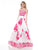 Colors Dress - 1644 Strapless Floral Embellished Ballgown in Pink