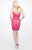 Primavera Couture - Strapless Sequined Cocktail Dress 1645 in Pink