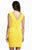 Jolene Collection - 16501 Asymmetrical Peplum Sheath Dress In Yellow