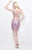Primavera Couture - Glittering Strapless Cocktail Dress 1651 in Pink