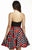Jolene Collection - 16510 Strapless Floral Polka Dots Cocktail Dress In Black and Red