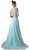 Cinderella Divine - Applique Illusion Bateau A-line Gown