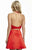Jolene Collection - 16532 Two Piece Halter A-line Dress In Red