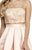 Jolene Collection - 16534 Two-Piece Rosette Satin Dress In Pink