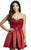 Jolene Collection - 16535 Beaded Sweetheart A-line Dress In Red