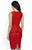Jolene Collection - 16542 Cut-out Scoop Sheath Dress In Red
