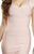 Jolene Collection - 16544 Capped Sleeved V-neck Sheath Dress In Pink