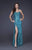La Femme - 16546 Shimmery Sweetheart Sequin Gown In Blue