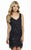 Jolene Collection - 16548 Embellished V-neck Sheath Dress In Black