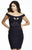 Jolene Collection - 16555 Off Shoulder Sheath Dress In Black