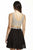 Jolene Collection - 16565 Bedazzled V-neck A-line Dress In Neutral and Black