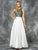 Colors Dress - 1658 Chevron Motif Illusion Gown in Green