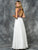 Colors Dress - 1658 Chevron Motif Illusion Gown in Pink