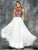 Colors Dress - 1658 Chevron Motif Illusion Gown in Pink