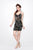 Primavera Couture - Shimmering Spaghetti Straps Cocktail Dress 1660 in Black and Multi-Color