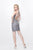 Primavera Couture - Shimmering Spaghetti Straps Cocktail Dress 1660 in Silver