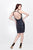 Primavera Couture - Gorgeously Sequined Halter Neck Cocktail Dress 1662 in Blue