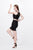 Primavera Couture - Two-Piece Ornate Fitted Cocktail Dress 1667 in Black and Multi-Color