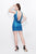Primavera Couture - Halter Neckline Lace Covered Cocktail Dress  1671 in Blue