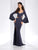 Clarisse - 3405 Trumpet Sleeve Sweetheart Sheath Dress in Gray